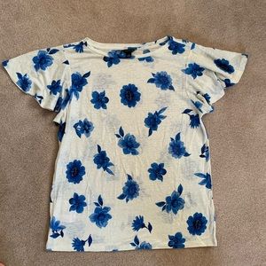 Ann Taylor Linen Tee Shirt